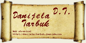 Danijela Tarbuk vizit kartica